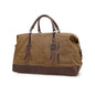 AUGUR 2012 Portable Casual Canvas Travel Handbag Baggage Shoulder Crossby Bag(Coffee)