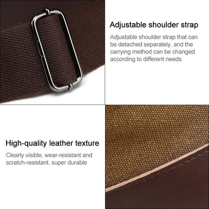 AUGUR 2012 Portable Casual Canvas Travel Handbag Baggage Shoulder Crossby Bag(Coffee)