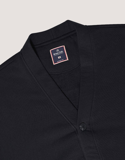Cardigan noir à col châle