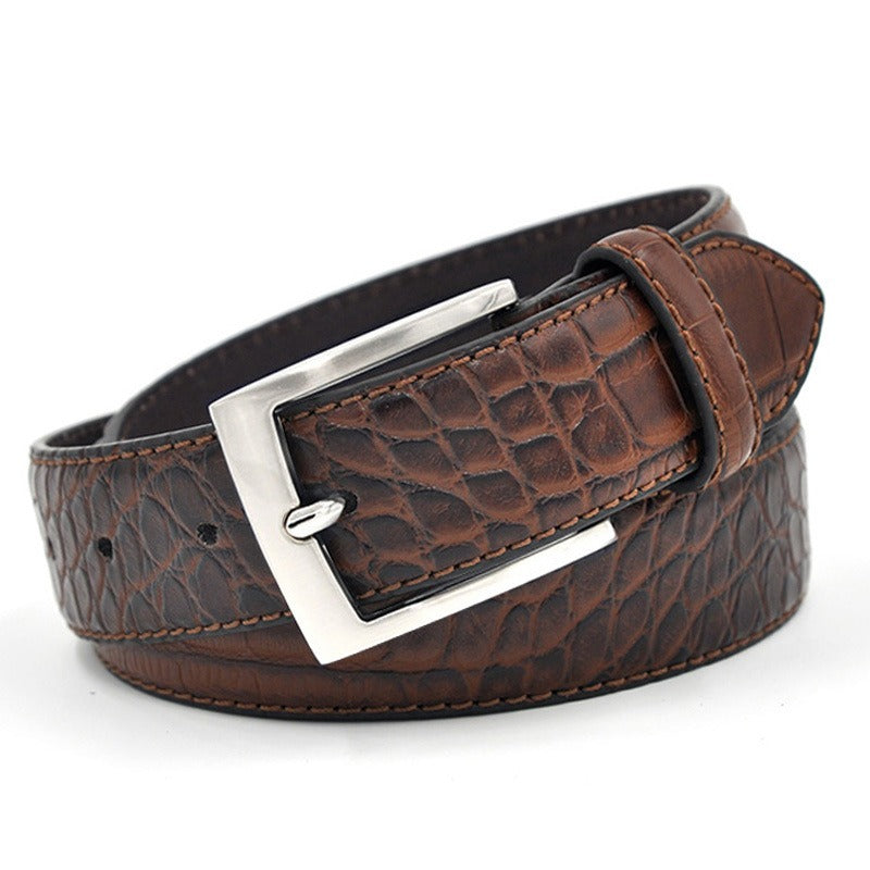 Men's Pu leather pin buckle belts