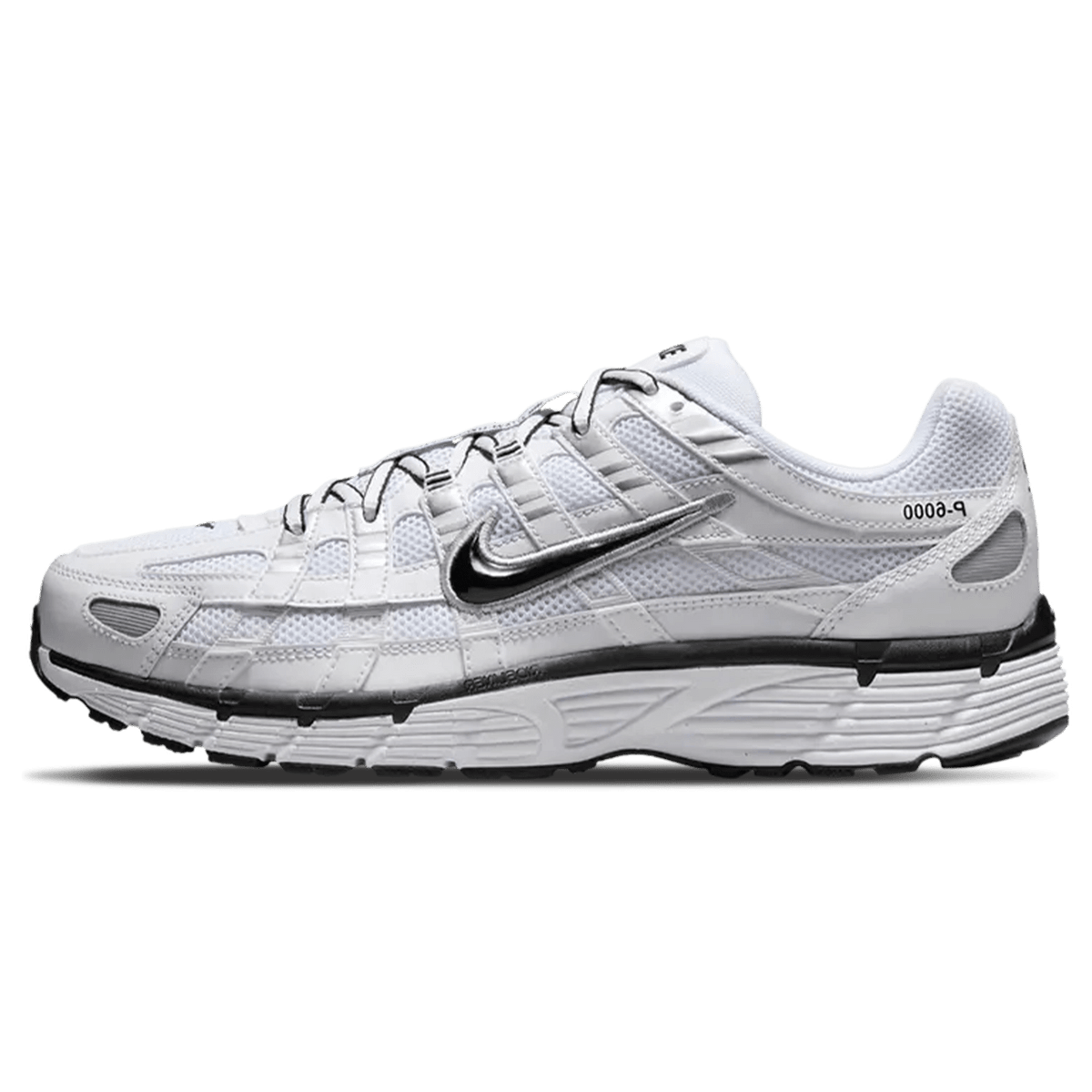 Nike P-6000 'White Metallic Silver Black'