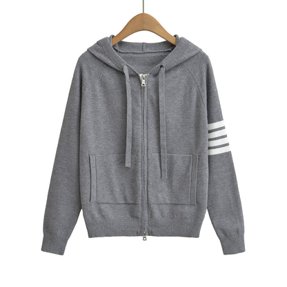 Colour Block Zip Hoodie