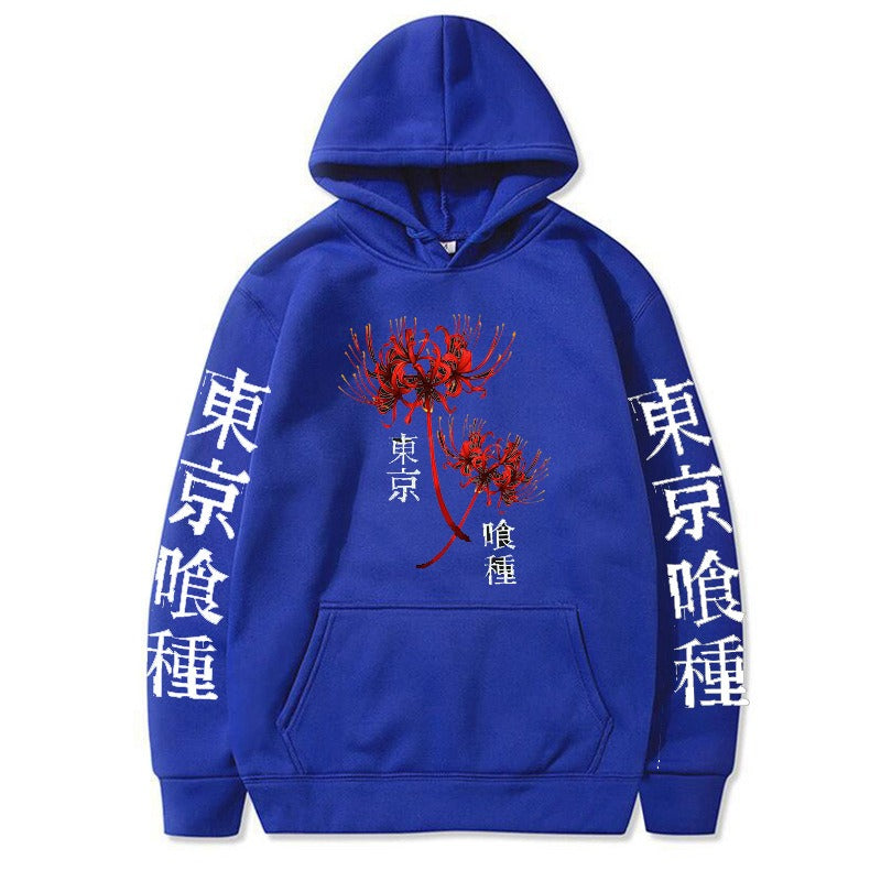 Velvet Thickened anime Trendy Pullover hoodies