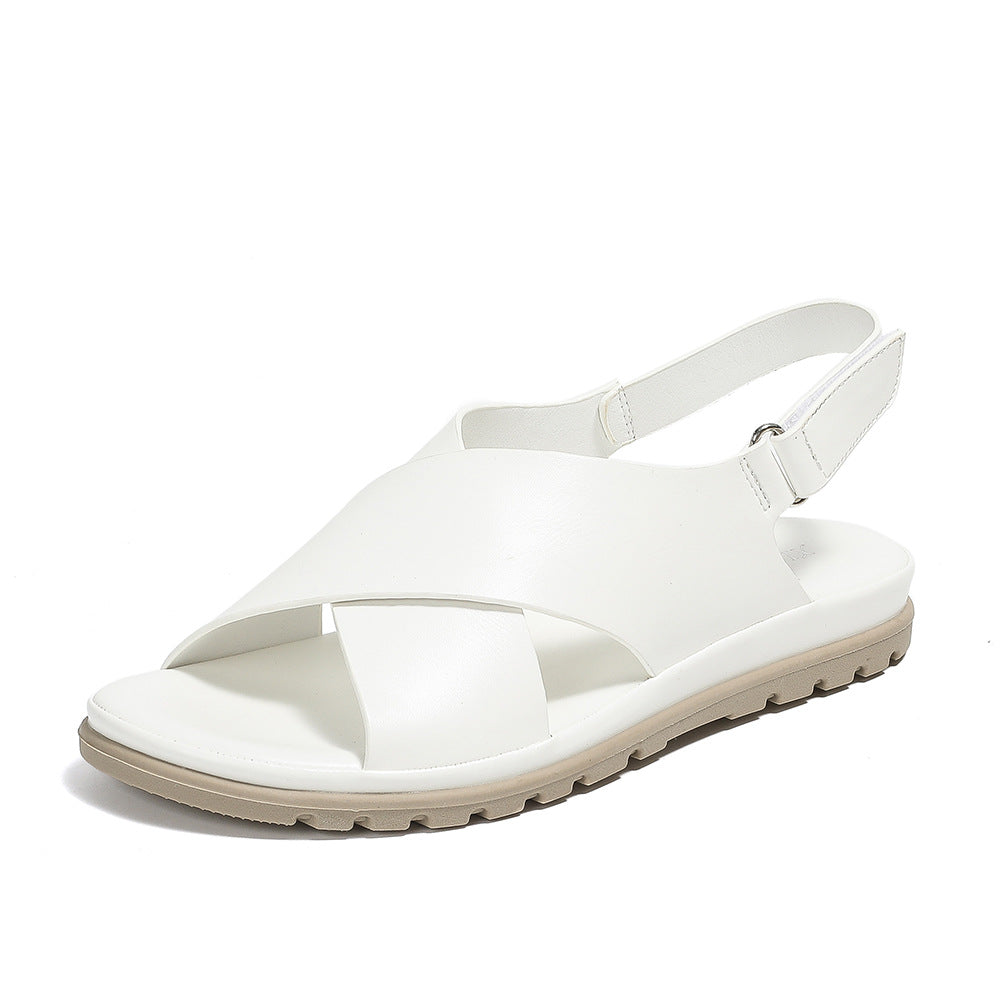 Summer new cross cross strap comfortable flat sandals for women