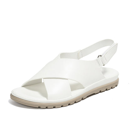 Summer new cross cross strap comfortable flat sandals for women