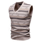 Sweater Knitwear Youth V-neck Pullover Casual Vest