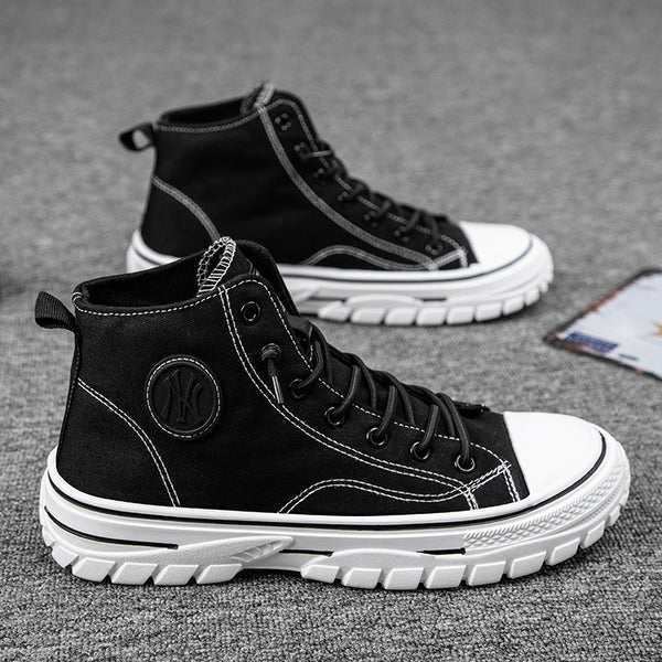 High top canvas shoes
