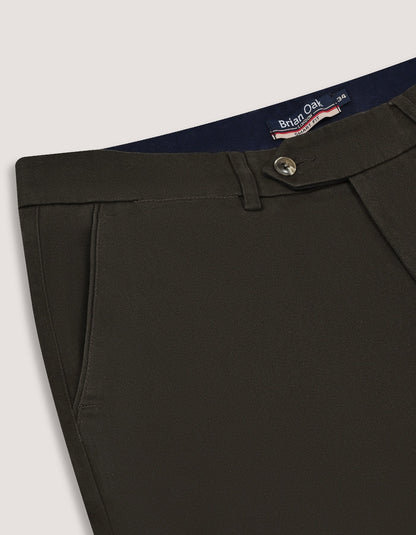 Chocolate Brown Moleskin Chino Trouser