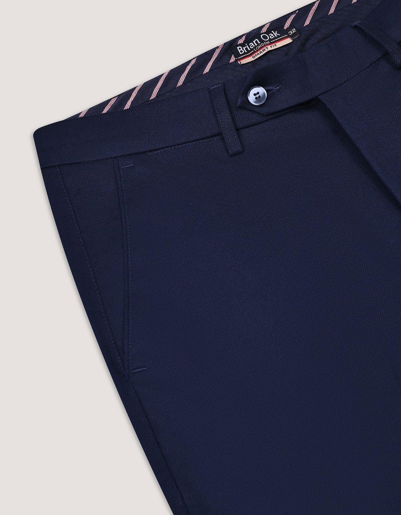 Pantalon chino texturé Smart Fit marine
