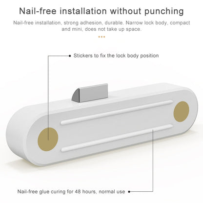 Original Xiaomi Youpin YEELOCK Smart Drawer Cabinet Lock Switch, US Plug(White)
