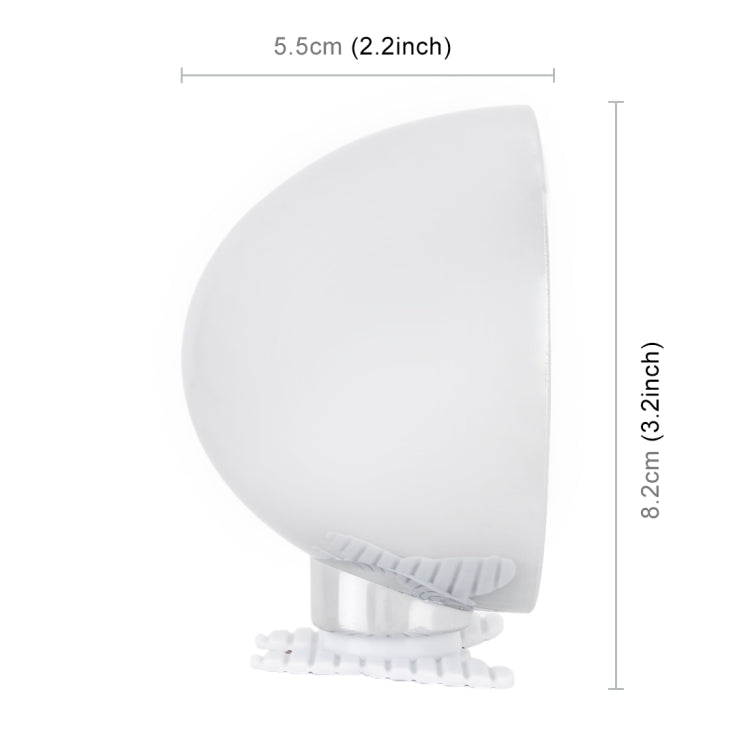 Rétroviseur Auxiliaire 3R-044 de Voiture, Rétroviseur Anti-Angle Mort Réglable, Rétroviseur Latéral Grand Angle (Blanc)