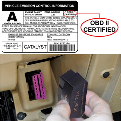 Outil de diagnostic de voiture Vgate iCar Pro OBDII WiFi, compatible Android et iOS, compatible tous protocoles OBDII