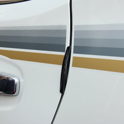 3R 3R-2103 4 PCS Rubber Car Side Door Edge Protection Guards Cover Trims Stickers(Transparent)