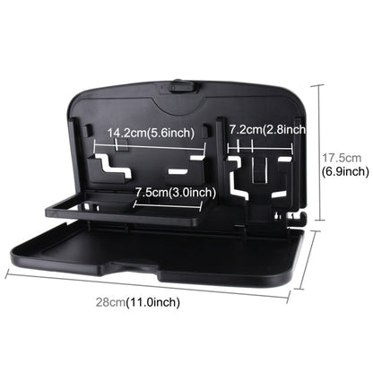 SHUNWEI SD-1509 Car Auto Back Seat Folding Table Drink Food Cup Tray Holder Stand Desk Multi-purpose Travel Dining Tray(Black)