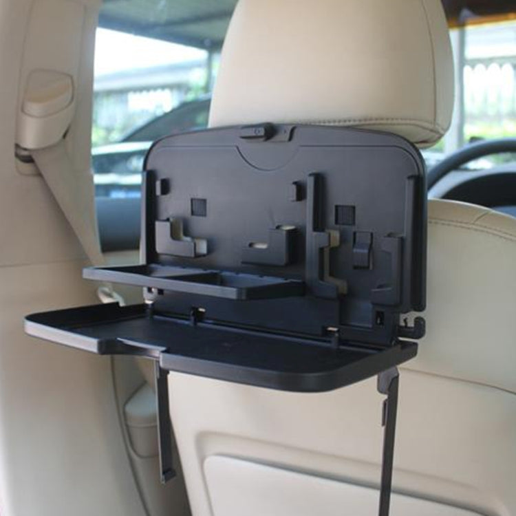 SHUNWEI SD-1509 Car Auto Back Seat Folding Table Drink Food Cup Tray Holder Stand Desk Multi-purpose Travel Dining Tray(Black)