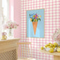 COTTAGE GINGHAM SOFT PINK WALLPAPER