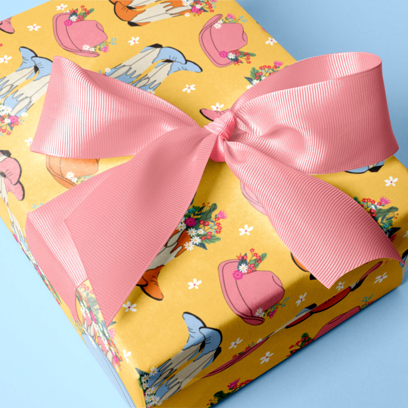 HOWDY COWGIRL GIFT WRAP SHEET