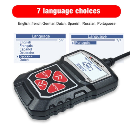 KONNWEI KW309 V309 V310 MS309 Lecteur de code OBD2 Outil de diagnostic (Noir)