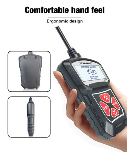 KONNWEI KW309 V309 V310 MS309 Lecteur de code OBD2 Outil de diagnostic (Noir)