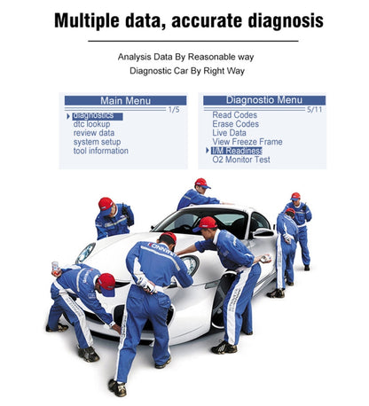 KONNWEI KW310 OBD Car Fault Detector Code Reader ELM327 OBD2 Scanner Diagnostic Tool(Red)