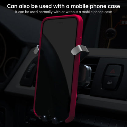 HAMTOD Pro Car Gravity Invisible Telescopic Mobile Phone Mount Holder (Obsidian Black)