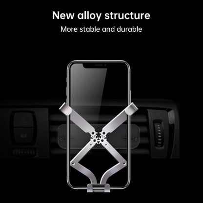HAMTOD Pro Car Gravity Invisible Telescopic Mobile Phone Mount Holder (Obsidian Black)