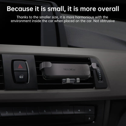 HAMTOD Pro Car Gravity Invisible Telescopic Mobile Phone Mount Holder (Obsidian Black)