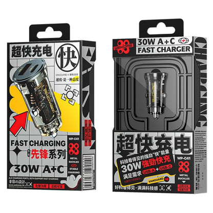 WK WP-C41 Vanguard Series 30W USB + Type-C Car Charger
