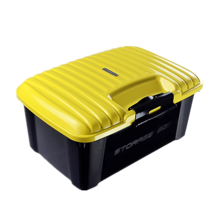Boîte de rangement scellée 3R-2001 pour voiture/maison, capacité : 30 L (jaune)