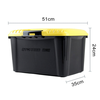 Boîte de rangement scellée 3R-2001 pour voiture/maison, capacité : 30 L (jaune)