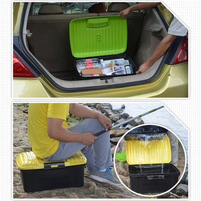 3R-2002 Car / Household Storage Box Sealed Box, Capacity: 40L(Yellow)