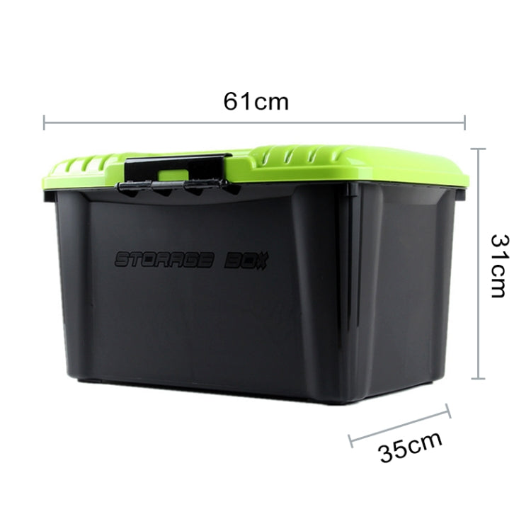 Boîte de rangement scellée 3R-2003 pour voiture/domicile, capacité : 50L (vert)