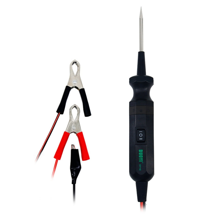 Sonde de testeur de circuit automobile DUOYI DY18 Outil de diagnostic 12V 24V Voltmètre de courant