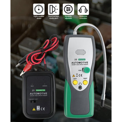 DUOYI DY25 Testeur de câble de voiture Détecteur de court-circuit et de circuit ouvert Testeur de traceur de ligne de tonalité de diagnostic