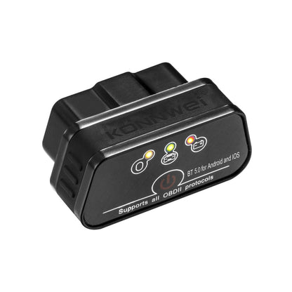 Outil de diagnostic automobile Bluetooth 5.0 OBD2 KONNWEI KW901 pour téléphone Android (noir)