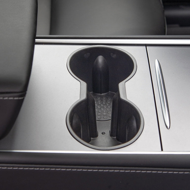 SHUNWEI SD-1054 Car Water Cup Holder for Tesla Model 3 / Y 2021-2022(Black)