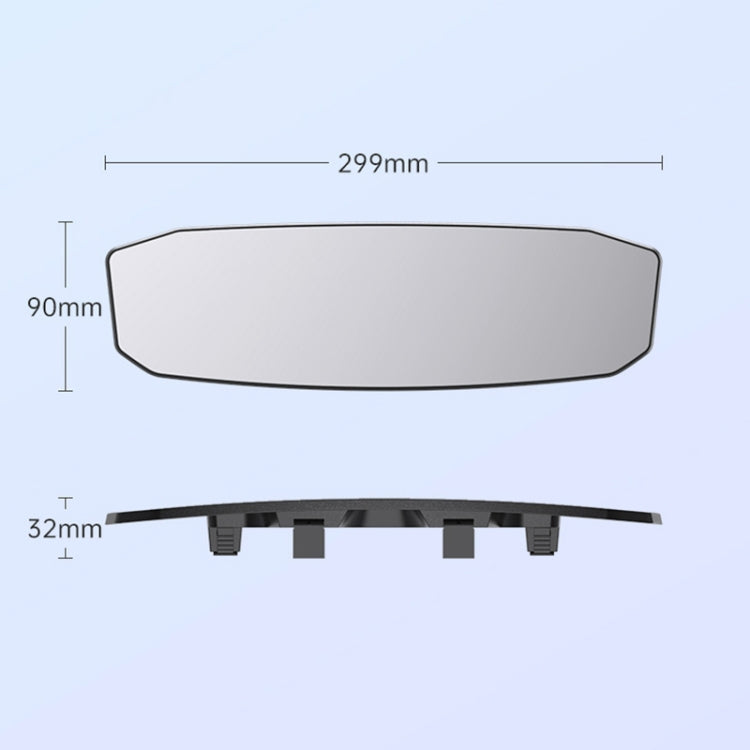 Rétroviseur anti-éblouissement SHUNWEI SD-2415, Taille : 299 x 90 mm