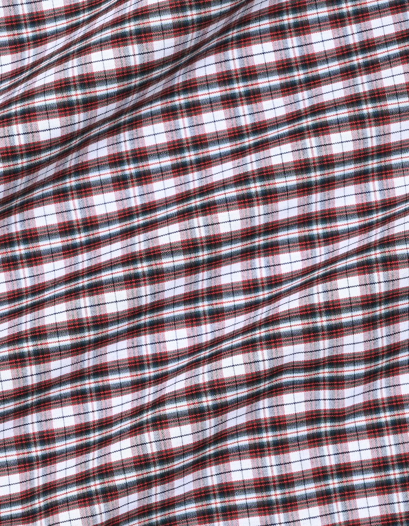 Chemise décontractée à carreaux coupe ajustée marron
