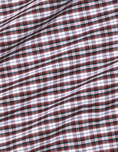 Chemise décontractée à carreaux coupe ajustée marron