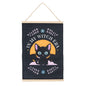 Gothic GiftsIn My Witch Era Bat Cat Fabric Wall Hanging