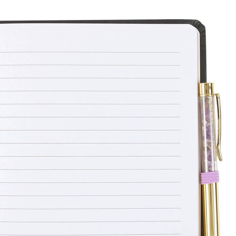 Gothic Gifts In My Witch Era A5 Notebook with Amethyst Pen