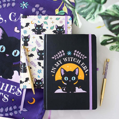 Gothic Gifts In My Witch Era A5 Notebook with Amethyst Pen