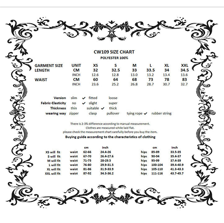 Corset long Talia Gothic Dark in Love avec baleines en métal