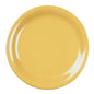 Narrow Rim Yellow Melamine Plate 265mm / 10 ½in - Pack Of 12