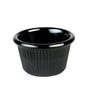 Fluted Melamine Black Ramekin 60ml - Pack Of 12