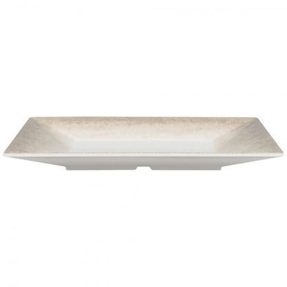 Jazz Square Melamine Plates 200mm (8") with Crackle Finished Border