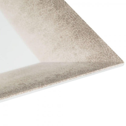 Jazz Square Melamine Plates 200mm (8") with Crackle Finished Border