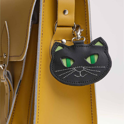 Porte-bonheur chat noir pour sac