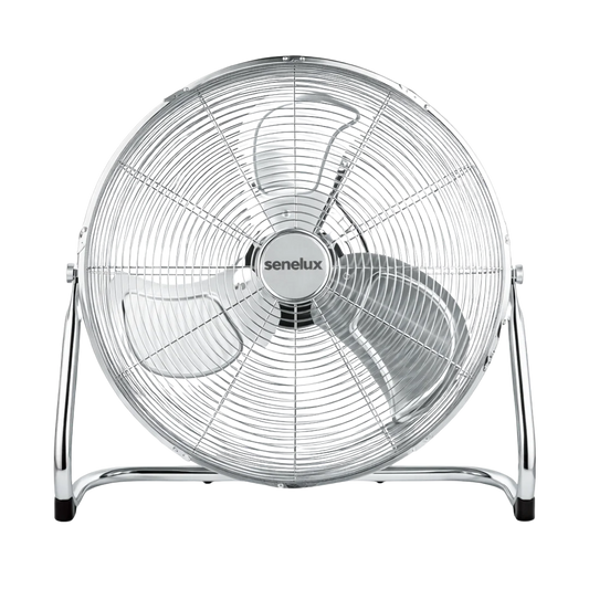 Chrome Floor Fan for Homes, Gyms, Bedrooms & Kitchens
