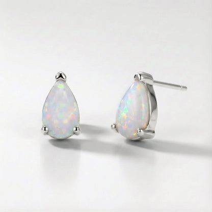 Clara Opal Stud Earrings | 925 Sterling Silver